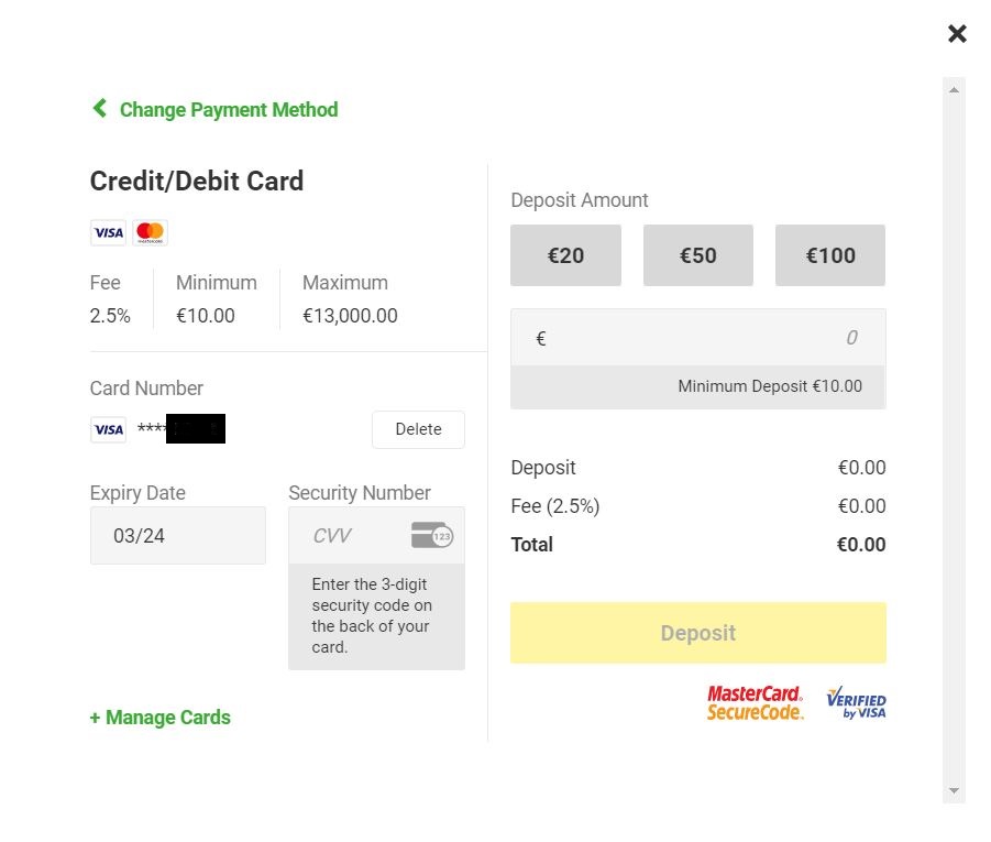 Online Casino Einzahlung Kreditkarte